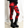 Legginsy gotyckie sznurowane