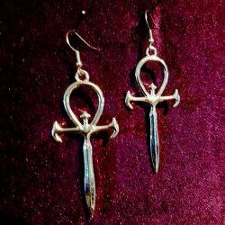 Kolczyki Ankh Dagger