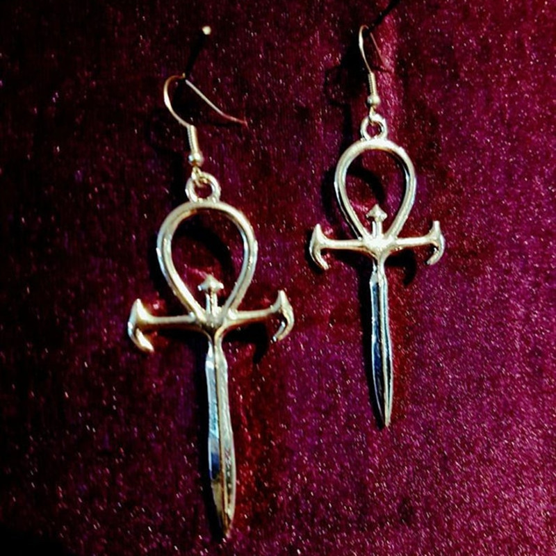 Kolczyki Ankh Dagger Kolczyki Ankh Dagger