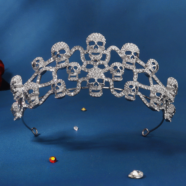 Tiara „Dark Skull Crown” – korona śmierci dla królowej cieni